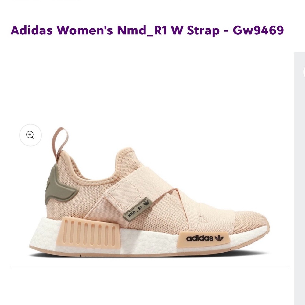 Adidas Women's NMD_R1 Strap Sneakers - Light Pink and Olive